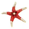 Broche Retro de Estilo Nuevo Europeo y Americano de Estrella de Mar y Concha, Pin de Moda para Chaqueta de Traje de Lujo Ligero para Mujer, Broche Marino