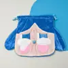 Bolsa de felpa estilo japonés linda para monedas con cordón bolsa portátil para guardar toallas sanitarias accesorio JK bolso cruzado pequeño simple