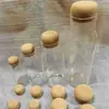 Tapón de barril de tubo de vidrio grande, mediano y pequeño Cilindro de corcho Frasco de vidrio con corcho Tubo de vidrio con corcho Corcho tipo T