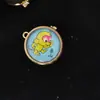 Reloj de Bolsillo Giratorio de Dibujos Animados de Venta Caliente Reloj de Bolsillo para Niños Reloj Giratorio Giroscopio del Zodiaco