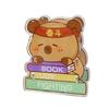 Livro Vermelho Pequeno Porta-Canetas Capivara Urso Autodepreciativo Acrílico Transparente Armazenamento de Material Escolar Estudante Porta-Canetas Acrílico Anime-se