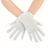 Luvas Pretas de Baile Gatsby para Mulheres Anos 1920 Luvas de Festa Únicas Luvas Combinando com Acessório de Cabeça para Vestido de Noiva