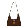 Bolso de Ante Retro para Debajo del Brazo Mujer 2026 Nuevo Otoño Invierno Versátil Hombro Cruzado Bolso de Nicho para el Trabajo Bolso de Luna para Mujer