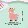 Parche Bordado de Alpaca de Dibujos Animados con Adhesivo Termofusible, Parche para Decoración de Ropa y Bolsos sin Coser, Parche Bordado por Computadora de Oveja Linda Pequeña