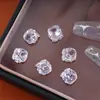 Adornos de Diamantes para Uñas, Montones de Diamantes, Montones Terminados de Diamantes, Circonitas Transparentes Brillantes, Diamantes Grandes, Uñas Cuadradas de Grasa de Azúcar de Roca, Llenas de Diamantes al por Mayor