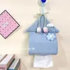 Bolsa de Tela para Pañuelos de Casa Pequeña de Dibujos Animados Caja de Pañuelos Colgante Bolsa de Tela para Almacenamiento de Pañuelos en Casa Linda y Elegante