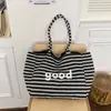 Bolsa Fresca Holgada Estilo Coreano con Estampado de Estrellas para Mujer Estudiante Salida Bolso de Hombro Único Gran Capacidad Casual para Viaje Diario Bolso Tote