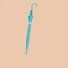 Paraguas Transparente de Plástico al por Mayor 8 Varillas Mango Recto Automático Mango Largo Paraguas Transparente para el Sol Extra Grande Logo Personalizable