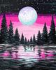 Pintura de diamantes 5D de Amazon, con diseño de atardecer, luna, planta, árbol y paisaje, pintura decorativa DIY, fabricantes, venta al por mayor, superventas