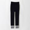 1-Pantalones de Legging para Niña al por Mayor 23 Otoño/Invierno Forrados de Felpa con Raya Vertical Espesos Clase A Pantalones de Nueve Minutos para Niña