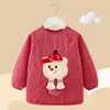 Abrigo para niños bebé anti-vestir impermeable anti-suciedad blusa ropa protectora niñas niños otoño e invierno manga larga babero para bebé falda