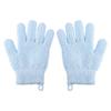 Venta caliente de TikTok guantes de baño de piña a cuadros elásticos de cinco dedos de nailon para baño niños y mujeres toalla de baño espumante