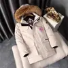 Modelo Putian 08 Estilo Expedition Canada Goose Unisex para Pareja Gruesa Resistente al Frío Impermeable de Longitud Media Chaqueta de Plumas Transfronteriza