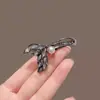 2026 Novo Presilha de Bico de Pato Cauda de Peixe com Pedras Strass Pérolas Presilha Lateral para Cabelo Super Fada Presilha para Cabelo Franja para Mulheres