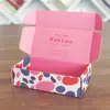 Caja de Color Cartón Corrugado Blanco Caja de Cartón Kraft Estampado en Caliente UV Impresión de Logo Caja para Ropa Avión Extra Dura Hecha a Medida