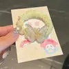 Anillo para el Pelo Transparente Hielo Mariposa Colorido Anillo para el Pelo Intestino Delgado Super Hada Banda Elástica Doble Cola de Caballo Cuerda Elástica Alta Accesorios para el Cabello