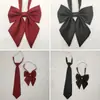 Cuello de flor de corbata de moño estilo universitario japonés [traje de raíz de pluma de colchón] corbata de moño jk roja traje de marinero