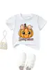 Temporada espeluznante Amazon Wish estación independiente moda personalidad divertida niños y niñas ropa infantil camiseta de manga corta cuello redondo