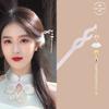 Estilo Antigo Hairpin Placa de Ácido Acético Simples Tassel Andar Diário Cabelo Han Roupas Acessórios Novo Estilo Chinês Roupas Antigas Mulheres Hairpin