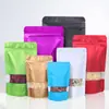 Saco Zíper Colorido Pontual, Bolsa Stand-Up Selada Aluminizada, Saco Selante Automático para Embalagem de Frutas Secas e Lanches, Bolsa Stand-Up