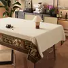 Toalha de mesa retrô estilo francês, novo design 2026, impermeável, resistente a óleo, não precisa lavar, retangular, capa de mesa de centro de alta qualidade