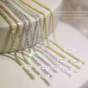 Corrente de diamante de garra de estilo japonês Super Flash ins acessórios de diamante de metal de luxo de luz tridimensional podem ser cortados DIY decoração de unhas feita à mão