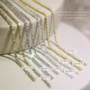 Celebridad de Internet Cadena Fina Joyería para Uñas Oro y Plata Bolas Pequeñas de Acero Cadena de Diamantes Súper Brillante Se Puede Cortar Decoraciones para Uñas DIY