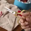 Flor de Ciruelo Retro Corte Acero Inoxidable Tijeras Domésticas Extremo de Hilo Hecho a Mano Sastre Punto de Cruz Hojas de Té Estudiante Oficina Tijeras Pequeñas
