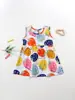 Vestido de Verano sin Mangas para Niña, Nuevo Vestido de Princesa con Estampado de Dibujos Animados, Vestido Corto Lindo y Elegante para Niños, Conjunto de Verano para Bebé