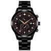 Novo Estilo Grande Venda Temperamento Masculino Pulseira de Aço Dupla Escala Relógio Olhos Falsos Calendário Relógio de Quartzo Relógio de Negócios Estilo Masculino