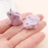 Colgantes Encantos de Animales Gato Perro Oso Conejo Lindos de Resina Flocada Dibujos Animados Accesorios de Materiales para Joyería Hecha a Mano DIY