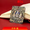 Núcleo de Pintura Thangka Pintado a Mano sin Adorno Dorado, Colgante de la Montaña Wutai, Serpiente del Zodiaco, Collar Dainichi Amitabha Tridimensional al por Mayor