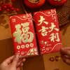 Bolsa de Sobres Rojos de Alta Gama para Año Nuevo, Sobre de Dinero de la Suerte del Año del Caballo, Sobre Rojo Universal con Carácter de Bendición para Año Nuevo 2026