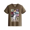 Camiseta de Algodón de Color Sólido de Manga Corta de Verano Ropa para Niños de Media Manga Ropa de Comercio Exterior para Padres e Hijos Ropa de Clase Camiseta Base Estampada con LOGO