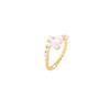 Diseño Zircón Perla Apertura Ajustable Anillo Luz Lujo Nicho Refinado Anillo Dedo Moda Sexo Estilo Frío