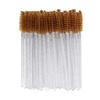 Pincel para Extensão de Cílios Ferramentas para Extensão de Cílios Haste de Cristal Transparente Rolo Espiral Sólido para Cílios Pincel de Maquiagem Maquiagem de Beleza