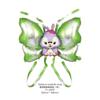 Nova estrela Dailou asas borboleta balão balão dos desenhos animados aniversário das crianças decoração adereços para empurrar o ponto do balão