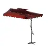 Sombrilla de Patio para Exteriores Sombrilla Solar Grande para Exteriores con Poste Recto Sombrilla Solar Impermeable Protector Solar Toldo Solar para Exteriores Doble Techo Al por Mayor