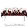 Nova Festa Temática de Halloween da Amazon com Tema de Mão Sangrenta Utensílios de Mesa Toalha de Mesa Descartável Prato de Papel Guardanapo de Papel Bandeirola de Puxar Copo de Papel