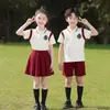 Uniforme Deportivo de Primavera y Otoño para Escuela Primaria Conjunto Uniforme Escolar Uniforme Escolar de Jardín de Infancia Ropa de Otoño para Niños Uniforme de Clase de Primer Grado Conjunto de Tres Piezas