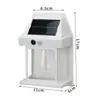 Iluminação de Emergência Solar LED, Luz Acende Quando Pessoas se Aproximam, À Prova d'Água, Luminária de Parede Externa com Sensor de Corpo Humano, Economizadora de Energia e Eficiente