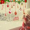 Nova vitrine de Natal adesivos decorativos personalizados Papai Noel pendurado decoração quarto sala de estar eco-friendly adesivos de parede