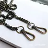 Corrente Trançada para Mochila 7mm Alça para Bolsa Transversal Acessório de Ombro para Bolsa Feminina Mala Bolsa de Mão Corrente de Ferro Lanterna 7m com Fivela