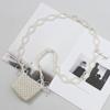 Mini bolso de perlas de cristal de marca de nicho, bonito bolso para chicas japonesas y coreanas, bolso bandolera hecho a mano con material de cuentas.