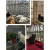 Red Anti-Gato para Balcón con Sellado Red de Plástico de Agujero Grande Red de Seguridad para Niños en Balcón Red para Trepar Plantas Rejilla Anti-Caída para Mascotas