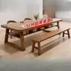 Mesa de doble capa, escritorio largo grande de dos niveles, mesa de estudio doble para sala de estar, escritorio de computadora simple para el hogar, mesa de lectura, banco de trabajo