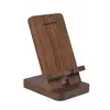 Soporte de Madera Maciza para Teléfono Móvil, Soporte Sencillo de Escritorio Perezoso, Hecho de Madera de Haya y Madera de Acacia, Universal para Tablets y iPads