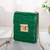 Bolso de mujer de alto brillo 2023, bolso de viaje con estampado de cocodrilo, bolso pequeño, envío transfronterizo, bolso para teléfono móvil.