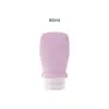 Botella de silicona recargable, botella creativa reutilizable para loción cosmética, botella recargable portátil a prueba de fugas para viajes