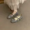 Zapatos de Tacón Individual Peludos Estilo Retro de Noche para Mujer 2026 Otoño e Invierno Nuevo Estilo con Correa de Pedrería y Falda Zapatos Mary Jane